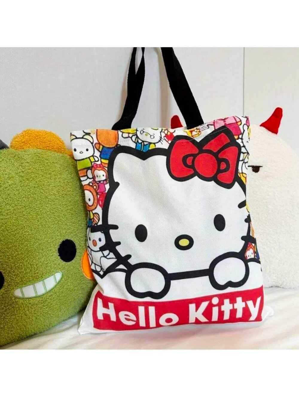New - Hello Kitty Large Capacity Canvas Tote Bag